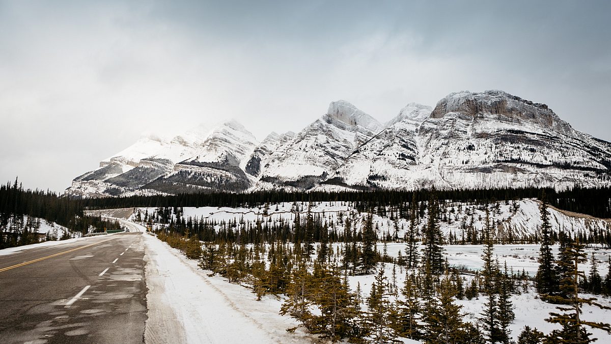 Icefields Parkway Winter View